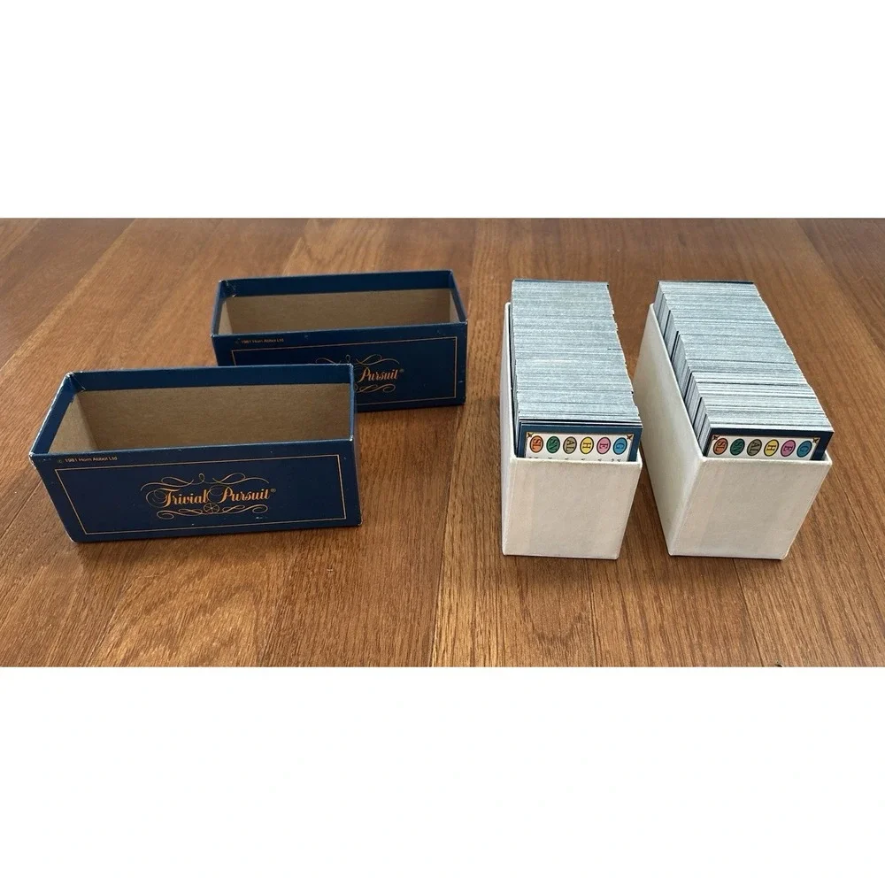 Trivial Pursuit Master Game‎ Genus Edition 1981 2 Decks Card Sets Cards Genus 1